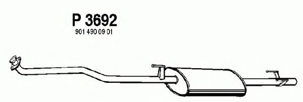 Front Silencer P3692
