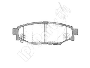 Brake Pad Set, disc brake IBR-1704