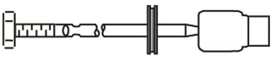 Articulação axial, barra de acoplamento 1034