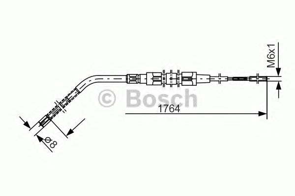 Cable, parking brake 1 987 477 181