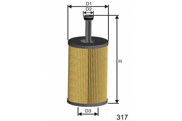 Filtro de óleo L105
