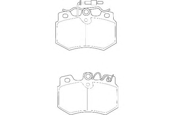 Комплект тормозных колодок, дисковый тормоз WBP20989A