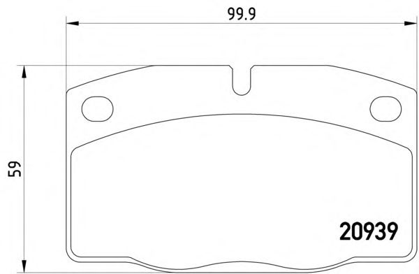 Комплект тормозных колодок, дисковый тормоз 8DB 355 007-251