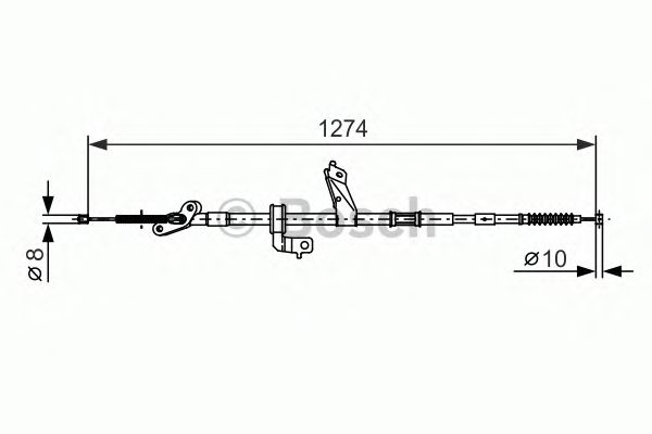 Cable, parking brake 1 987 482 367