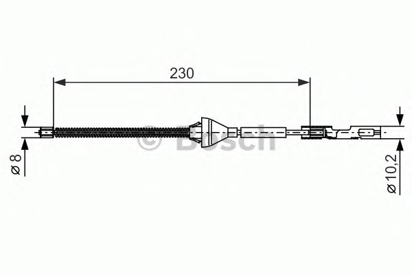 Cable, parking brake 1 987 482 370