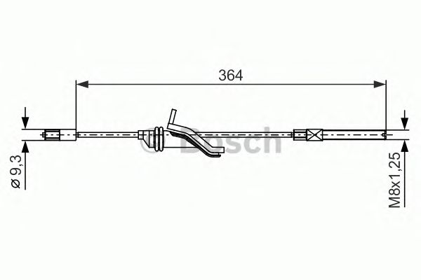 Cable, parking brake 1 987 482 371