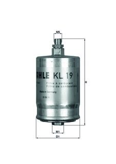 Filtro combustible KL 19