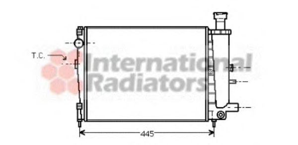 Radiator, engine cooling 09002040