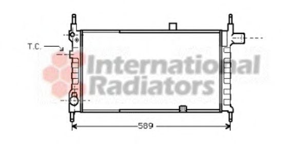 Radiator, engine cooling 37002063