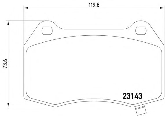 Brake Pad Set, disc brake 2314301