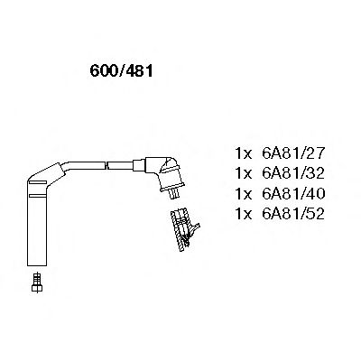 Ignition Cable Kit 600/481