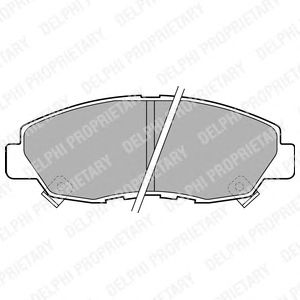 Brake Pad Set, disc brake LP1449