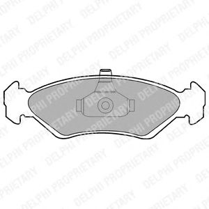 Brake Pad Set, disc brake LP1603