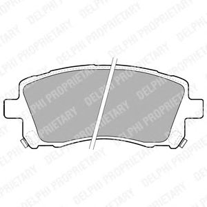 Brake Pad Set, disc brake LP1663