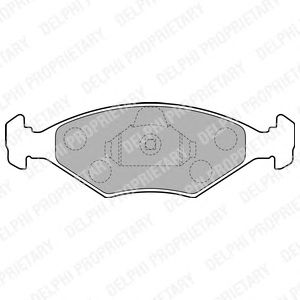 Brake Pad Set, disc brake LP1854