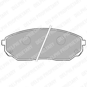Brake Pad Set, disc brake LP1849