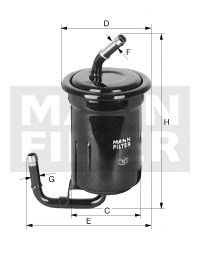 Fuel filter WK 614/7
