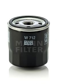 Oliefilter; Filter, hydrauliek; Filter, carterontluchting W 712
