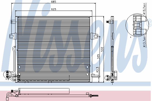 Condensator, airconditioning 940066