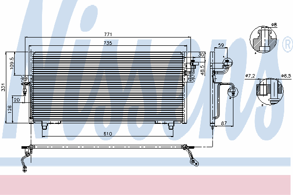 Condensator, airconditioning 94299