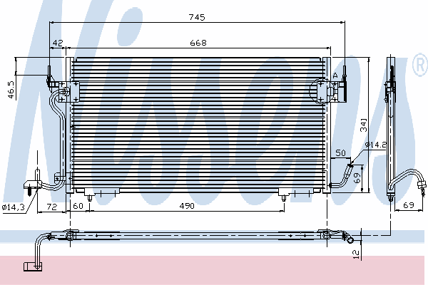 Condensator, airconditioning 94276