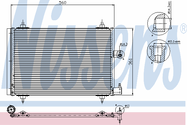 Condensador, ar condicionado 94534