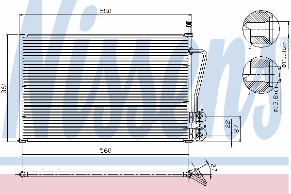 Condensator, airconditioning 94587