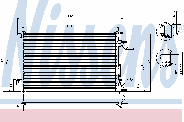 Condensator, airconditioning 94597
