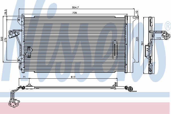 Condensator, airconditioning 94667