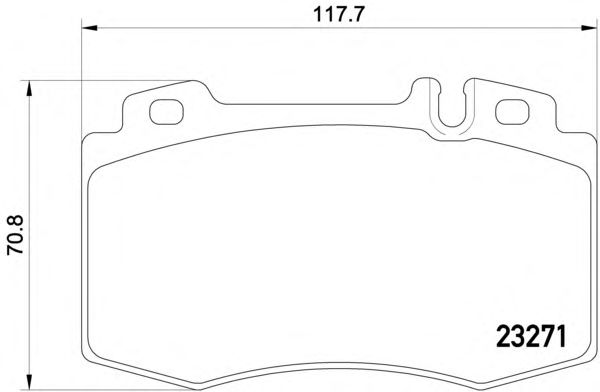 Brake Pad Set, disc brake T2063
