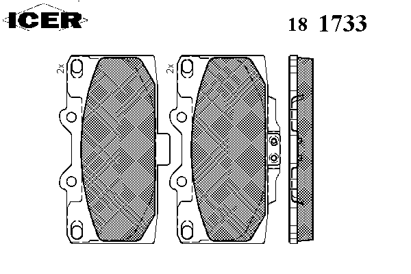 Brake Pad Set, disc brake 181733