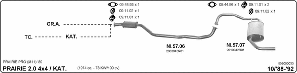 Exhaust System 558000035