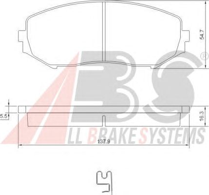 Brake Pad Set, disc brake 37531