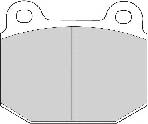 Комплект тормозных колодок, дисковый тормоз FD6969A