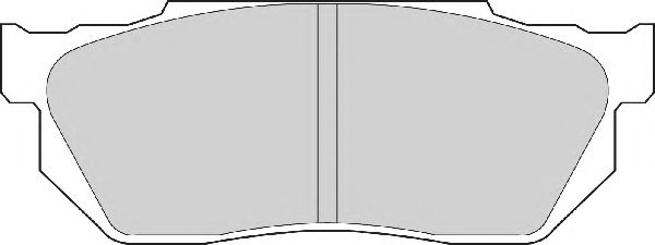 Комплект тормозных колодок, дисковый тормоз FD902A