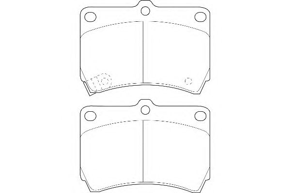 Brake Pad Set, disc brake DBP320715
