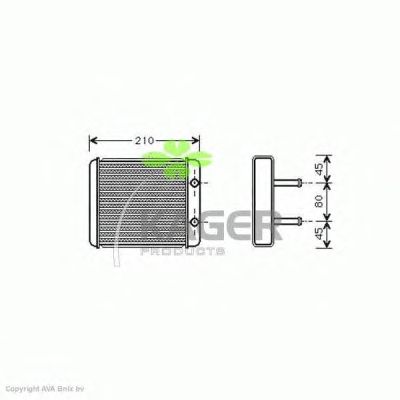 Heat Exchanger, interior heating 32-0226