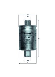 Filtro combustible KL 182