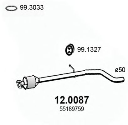 Catalytic Converter 12.0087