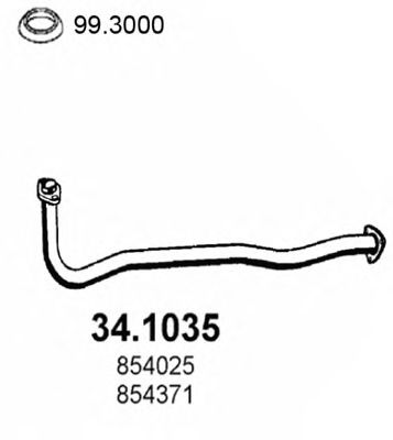Exhaust Pipe 34.1035