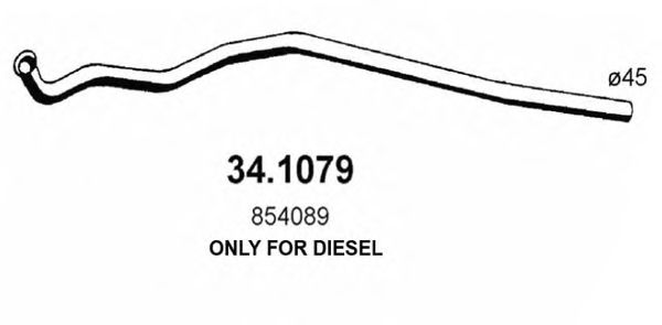 Exhaust Pipe 34.1079