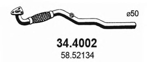 Exhaust Pipe 34.4002