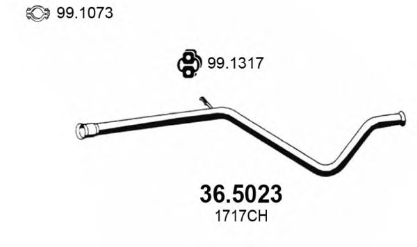 Exhaust Pipe 36.5023