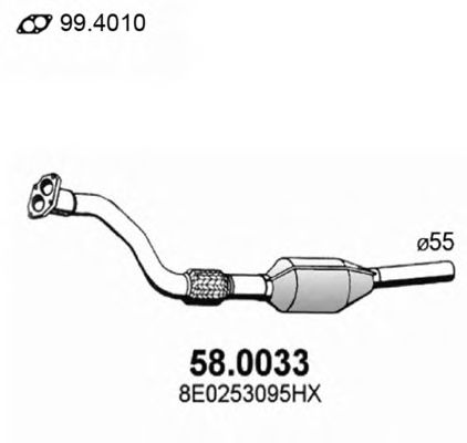 Catalytic Converter 58.0033