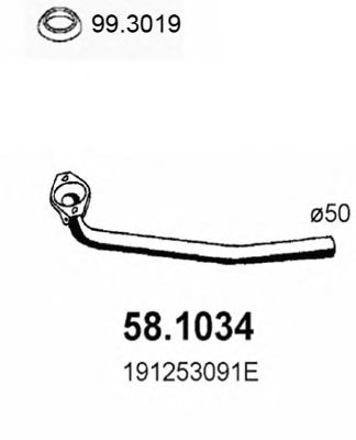 Exhaust Pipe 58.1034