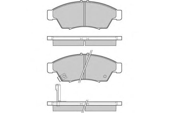 Brake Pad Set, disc brake 12-1017