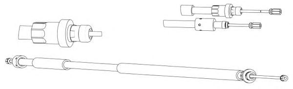 Cable, parking brake CT02185