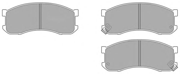 Комплект тормозных колодок, дисковый тормоз FBP-1525