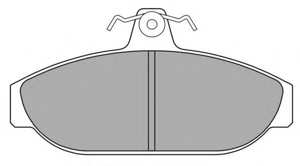 Комплект тормозных колодок, дисковый тормоз FBP-0483