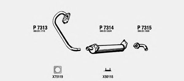 Exhaust System VW056